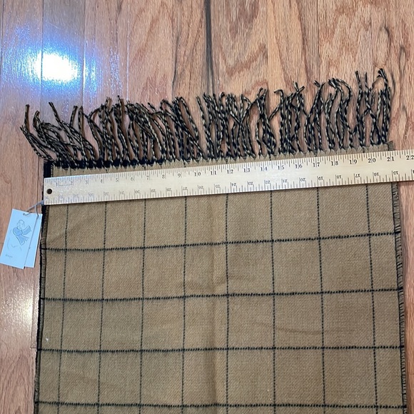 Shawl Wrap Drape NWT Orange Ebony Color with Fringe - Picture 4 of 10